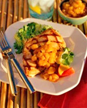 Grilled Chicken with Mango ginger chutney